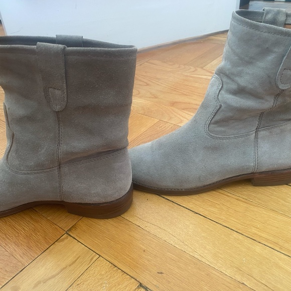Isabel Marant Size 40 gray suede slouch boots - Picture 7 of 8